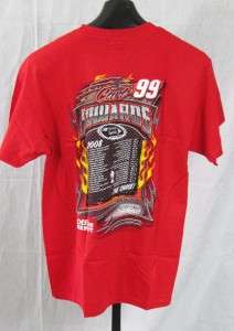 Carl Edwards #99 NASCAR 08 Schedule Mens T Shirt Large ~ NEW  