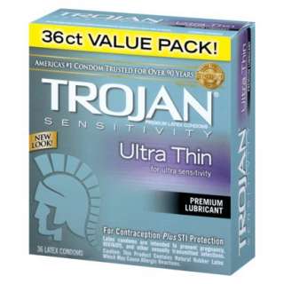   Thin Premium Lubricated Latex Condoms 36 ctOpens in a new window