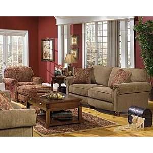   Bradley Traditional Sofa in Havanna or Spice Fabric 8 piece 4352 set