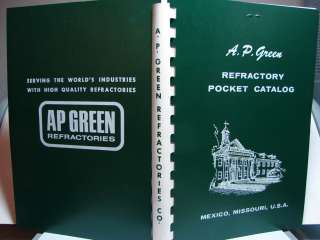 1970s AP GREEN Refractory Refractories Catalog ASBESTOS  