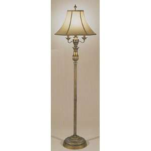  Bright Brass Candlestick Floor Lamp