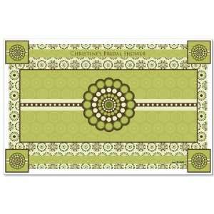   Green & Brown   Personalized Bridal Shower Placemats Toys & Games
