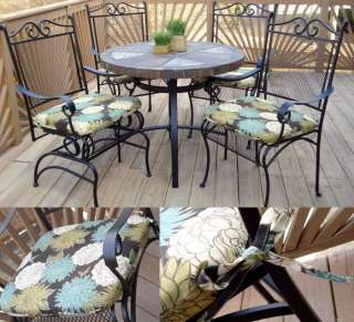 OUTDOOR PATIO 20 DINING CHAIR SEAT CUSHION ♥ Floral  