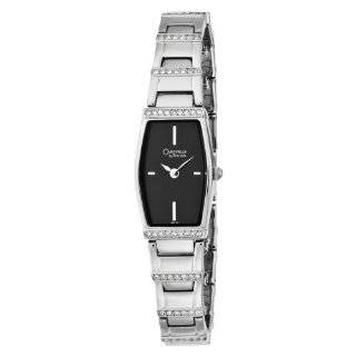  Caravelle by Bulova Womens 43T17 Crystal Accented Black 