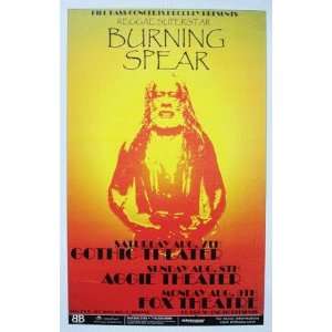  Burning Spear Original Colorado Concert Poster reggae 