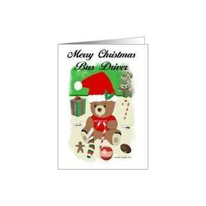  Merry Christmas / Bus Driver / A Teddy Bear Christmas Card 