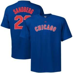 RYNE SANDBERG #23 CHICAGO CUBS MAJESTIC JERSEY TEE $25  