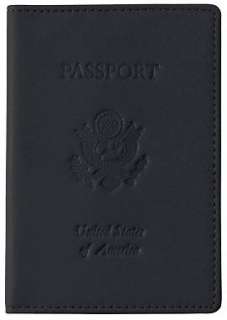 Leather USA Embossed Passport Holder Cover 3 Choices  