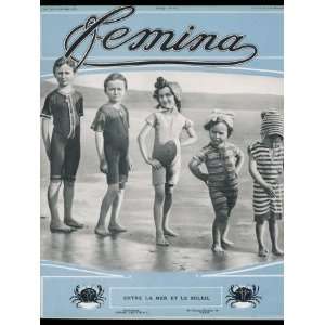  Five Children Pose for the Camera in their Beachwear 