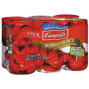 CAMPBELLS TOMATO JUICE 6 5.5oz 2 pack  Grocery & Gourmet 
