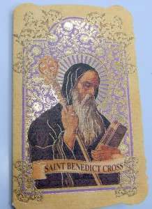 St Saint Benedict Exorcism Protection Cross Crucifix & Prayer Catholic 