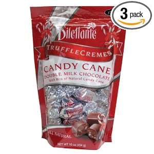 Candy Cane Truffle Crèmes in Double Milk Chocolate  16oz Pouch   by 