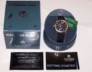 Citizen Watch ECO DRIVE Titanium Golf Black BM7120 01E  