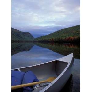  Canoeing on Lower South Branch Pond, Northern Forest of 