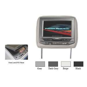   Acoustik HDVD73GR 7 Gray Car Headrest Monitor w/ DVD Electronics