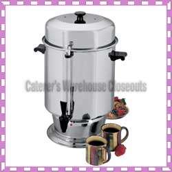 Commercial Coffee Maker Brewer Urn 110 Cup S/S, NIB  