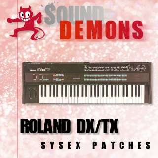 YAMAHA DX 7, TX 7, SYSEX PATCHES LIBRARY UTILITIES CD  