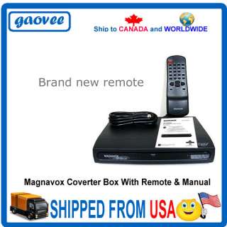 Magnavox TB100MW9 Digital TV Converter Box With Remote(new) and Manual 