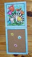 Hello Spring Message Cork Board Cat Daisy Butterfly NEW  