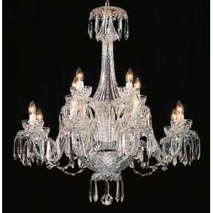 Waterford Crystal Chandeliers C12 Powerscourt 12 Arm Chandelier