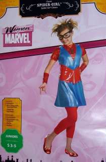 Junior Girl MARVEL Spider Girl Super Hero Costume Sz S  