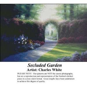  Secluded Garden, Counted Cross Stitch Patterns PDF 