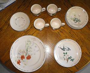 Noritake The Country Diary of An Edwardian Lady China Dinnerware 20 PC 