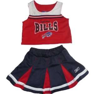   Bills 2T Toddler Cheerleader Skirt & Top Girls Set