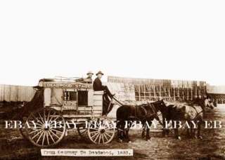 1883 KEARNEY NEBRASKA NE DEADWOOD SOUTH DAKOTA SD STAGECOACH STAGE 