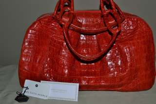   Nancy Gonzalez Cherry Caiman Crocodile Handbag NEW with TAGS  