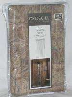 Croscill Window Panels Preston Paisley Brown Tailored 2  