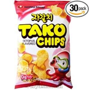 Nong Shim Tako Chips, 2.12 Ounce Bags (Pack of 30)  