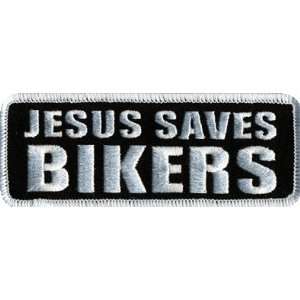   SAVES BIKERS Embroidered Biker CHRISTIAN Patch 