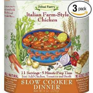 Delicae Gourmet Italian Farm Style Chicken, 8.0 Ounce Boxes (Pack of 3 