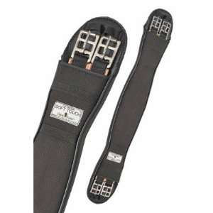  Classic Equine Soft Touch Shaped Dressage Girth Black, 32 