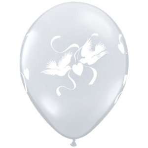  11 Love Doves Around Clear Balloons (10 ct) (10 per 