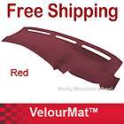New Red Velour DashMat Dashboard Cover Mat Dash Board Pad Covers 70280 