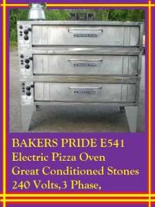 Bakers Pride E541 3 Stone Deck electric Pizza oven 240V  