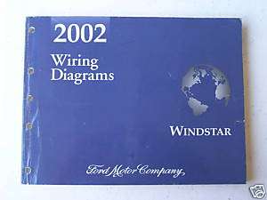 2002 Ford Windstar Van Wiring Diagrams Manual  