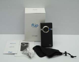 New Flip Video Ultrahd Video Camera 8gb 2 Hours Black/Silver 