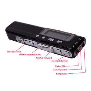 PRO 2GB USB Digital Activated Voice Recorder  player  