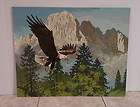 Vintage Soaring Eagle Mountain Scenery Paint By Number