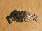 BRASS ART DECO OLD KEYHOLE COVER BRASS WITH MOUNTING NAILS kh 5