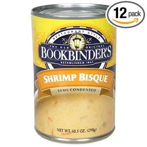 Bookbinders Shrimp Bisque, 10.5 Ounce Cans (Pack of 12)  