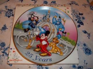 Walt Disney World 25th Anniversary collector plate/1996/Mickey Mouse 