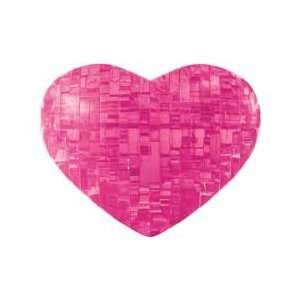  3D Crystal Puzzle   Heart (Pink) 45 Pcs Toys & Games