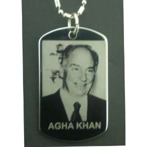    Agha Khan Ismaili Muslim Dog Tag Pendant Necklace 