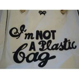  Im Not a Plastic Bag   Logo Tote Bag   Replica   Black 