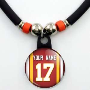  Jersey Necklace Personalized with Your Name and Number Jewelry