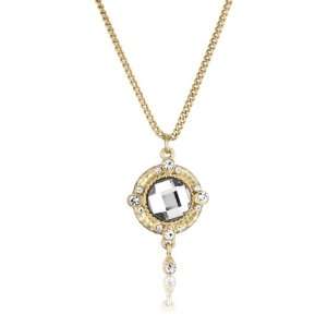  Danielle Stevens Clear Vintage Pendant Necklace Jewelry